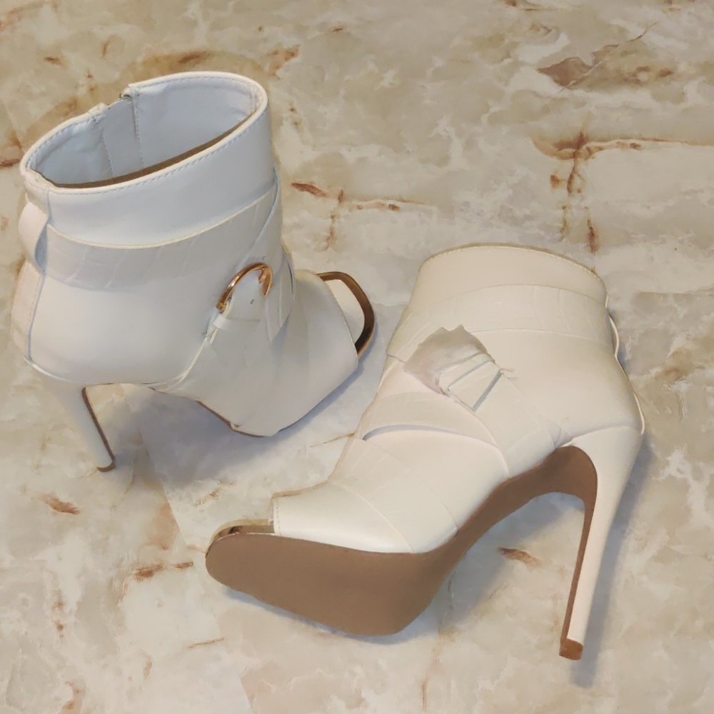 White booties
